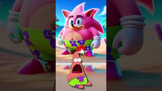 SpongeBob Enters Sonic’s Universe 🦔🌊  shorts spongebob sonic cartoon funny [upl. by Pegg]