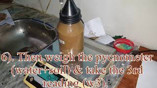 Specific Gravity of soil by Pycnometer method Abasyn University [upl. by Antonetta304]