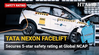 Tata Nexon secures fivestar safety rating at Global NCAP crash tests [upl. by Isdnyl470]