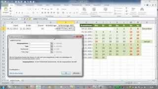 Excel  ARBEITSTAG und ARBEITSTAGINTL [upl. by Eadas]
