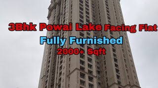 TORINO HIRANANDANI GARDEN POWAI  HIGHER FLOOR  3 BHK FURNISHED FLAT FOR RENT  GARDENamp LAKE VIEW [upl. by Ylloh359]