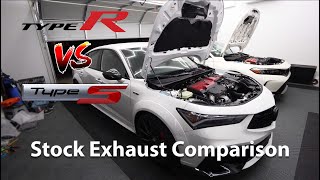 2024 Civic Type R vs 2024 Integra Type S Exhaust Comparison  The difference will shock you [upl. by Ocramed640]