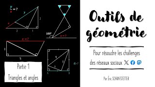 Outils de géométrie Part 1  Triangles et angles [upl. by Mungam]