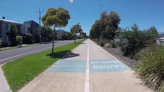 Bike Cam Sunshine Rail Trail Albion  West Footscray  Cycling Melbourne [upl. by Marino194]