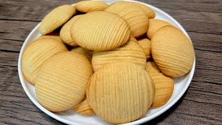 EASY Handmade Cookies Recipe  No Mixer No Piping Crumbly Soft Cookies [upl. by Heimlich437]