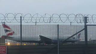 Here is the British Airways 777 200 in Heathrow Sunday 24 November 2024 [upl. by Aidroc]