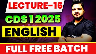 CDS12025 English  Complete English For CDS 1 2025 Exam  Strategy To Score Good Marks In CDS Exam [upl. by Demha]