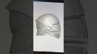 Acolyte helmet 3D modeled with plasticity and textured in Nomad sculpt on M2 IPad Pro [upl. by Albric962]