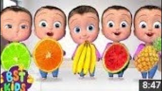 Fruits And Vegetales Five Little Babies BST Kids [upl. by Piero]