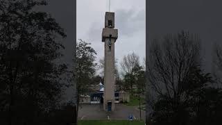 De Drieklank Protestant Church in Almere Buiten Almere church clock shorts [upl. by Grose]