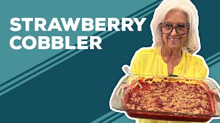 Love amp Best Dishes Strawberry Cobbler Recipe  Easy Strawberry Dessert Recipes [upl. by Elissa]