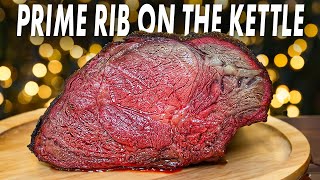 Prime Rib Smoked On The Weber Kettle [upl. by Pik]