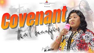 COVENANT THAT BEAUTIFIES  SUNDAY SERVICE  PROPHETESS DR JUSTINA OJOGWU [upl. by Atenek]