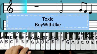 Toxic BoyWithUke piano essentials for beginner [upl. by Ennaoj]