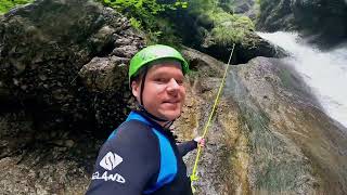 Regenzeit im Vorarlberg Österreich  Canyoning FluhFälle amp Weissenbach [upl. by Idnir]