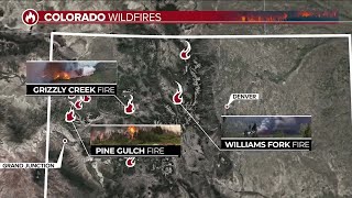 Wildfires continue to burn across Colorado [upl. by Danette]