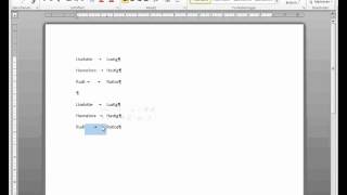 Word 2010 Tabulatoren und Tabellen [upl. by Aiuqcaj]