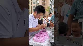 Ice Cream Roll Special Best  Korean street foodSokak Dondurma Ruloları Shorts [upl. by Mimajneb]