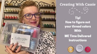 How to figure out your thread colors  Me Time Delivered  Sing Noel  Bella Box [upl. by Eikin632]