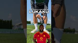 🇬🇧 How to wear shin pads like LUKAKU gaincontrol howto lukaku belgium sscnapoli shinpads [upl. by Aihsenod]