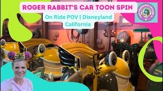 Roger Rabbit’s Car Toon Spin  Disneyland California  On Ride POV 4k HD  September 2023 [upl. by Nicks673]