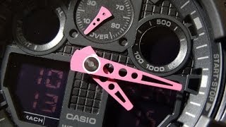 CASIO GSHOCK REVIEW AND UNBOXING GA100C1 PINK HANDS WITH SPECIAL GUEST [upl. by Aggi]