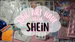 Huge Shein Nail Art Haul  Affordable Nail Supplies Christmas Halloween Charms amp more [upl. by Laroy]