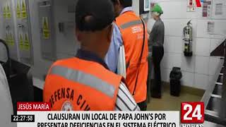 Papa Johns ¿porqué clausuraron local de pizzería en Jesús María [upl. by Molahs]