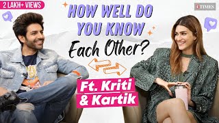 Kriti Sanon VS Kartik Aaryan  How Well Do You Know Each Other  Shehzada [upl. by Conlan]