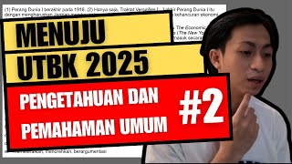 Pengetahuan dan Pemahaman Umum 2  Menuju UTBK 2025 [upl. by Sheline]