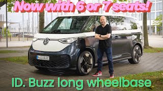 Volkswagen ID Buzz Long Wheelbase review  Now a 6 or 7 seater [upl. by Junna]