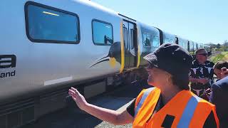 Moving the masses by rail for King Tūheitia burial in the Waikato [upl. by Eanad396]