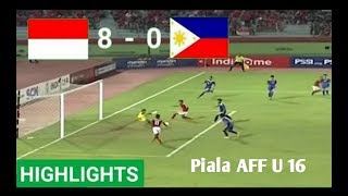 Indonesia U16 vs Filipina U16 80 Hasil Pertandingan Bola Tadi Malam 2972018 [upl. by Aniluj]