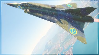 COBRA MANEUVER into quotSUPER STALLquot  J35D DRAKEN War Thunder 197 [upl. by Yolanthe]