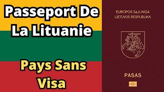 Passeport De La Lituanie  Pays Sans Visa 2024 [upl. by Elman655]