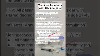 Vaccines for adults with HIV infection [upl. by Atiuqahs415]