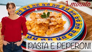 Pasta con peperoni e robiola  Ricetta velocissima di Benedetta Parodi LeFacilissime [upl. by Arnoldo635]