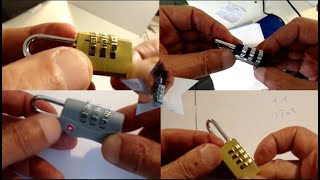 Best videos for opening lost code padlocks 3 and 4 digits [upl. by Jonell303]