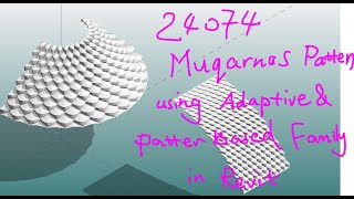 24074  Revit Modeling Exercise  Muqarnas Pattern Using Adaptive and Pattern Based Family [upl. by Nitz]