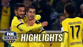 Gundogan goal extends Dortmund advantage over Gladbach  2015–16 Bundesliga Highlights [upl. by Atteyek]