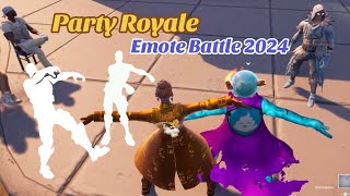 Emote Battle in Party Royale 2024 with rare Emotes Floss Zombie Shambles Stuck [upl. by Giulio]