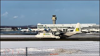 Windy Runway 25L Takeoffs in Anchorage AKPlanes in the Description Below [upl. by Einberger]