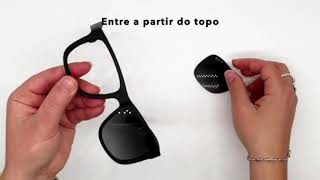 Como substituir as lentes dos seus RayBan Justin Model RB4165 [upl. by Tolland]