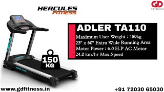 Adler TA110 Hercules Fitness 150kg capacity Best Treadmill For Home Use [upl. by Waddell]