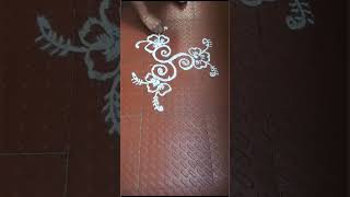 Easy kolam with dots 3×2 kolamdesigns small kolams shortsvideos shortsfeed shorts [upl. by Arny148]