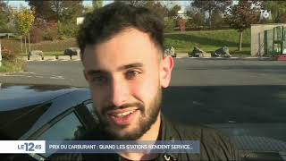 Prix du carburant  quand les stations rendent service [upl. by Nosak]