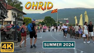 OHRID 2024  Summer WALK TOUR Macedonia Travel Guide 【4K】 🚶‍♂️ ОХРИД Македонија Лето 2024 🇲🇰 [upl. by Lewie674]