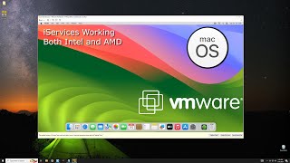 How to Install macOS Sonoma on Vmware on Windows PC  Intel and AMD iServices Working [upl. by Dorcia]