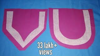 Simple neck design Cutting and Stitching Tutorial in Hindi  Kurti Neck Design [upl. by Aldric]