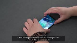 TOCOL Case with screen protector and camera lens protector installation videoUK [upl. by Dnalsor168]